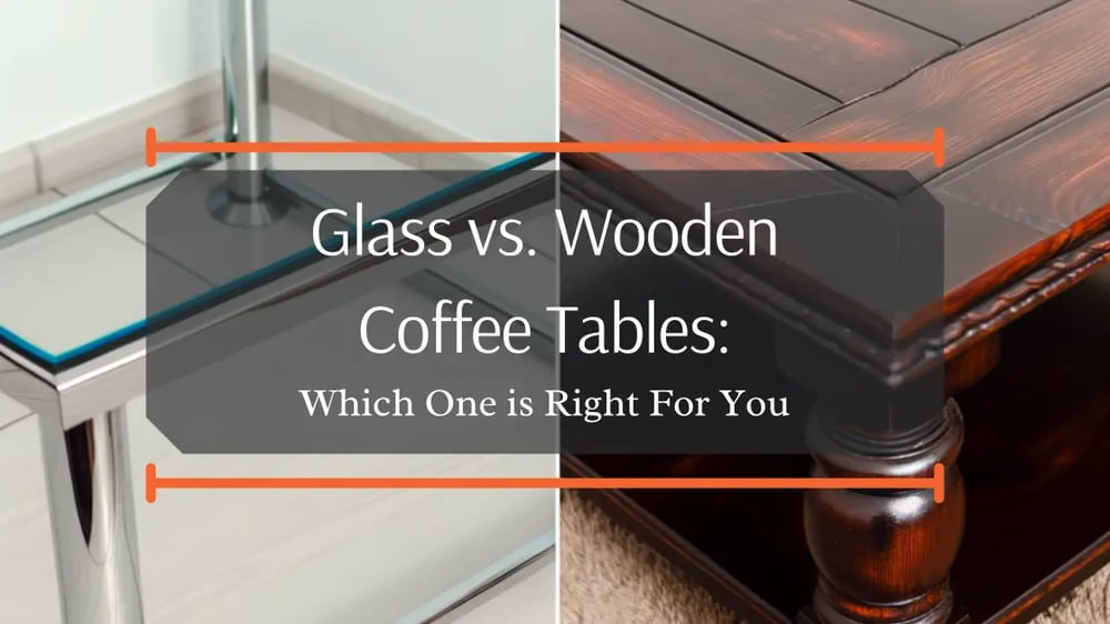 Glass Coffee Table and Wood Coffee Tables