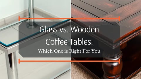 Glass Coffee Table and Wood Coffee Tables