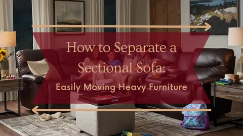 Moving Heavy Furniture; 6 piece modular sectional