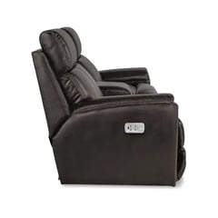 Talladega Power Reclining Loveseat w/ Headrest Lumbar & Console