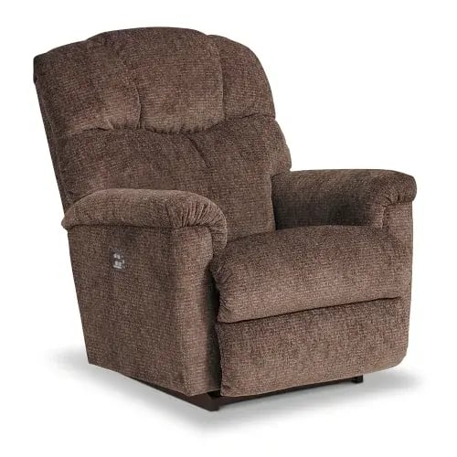 Lancer Power Rocking Recliner w Headrest & Lumbar