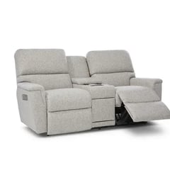 Ava Power Reclining Loveseat w/ Headrest Lumbar & Console