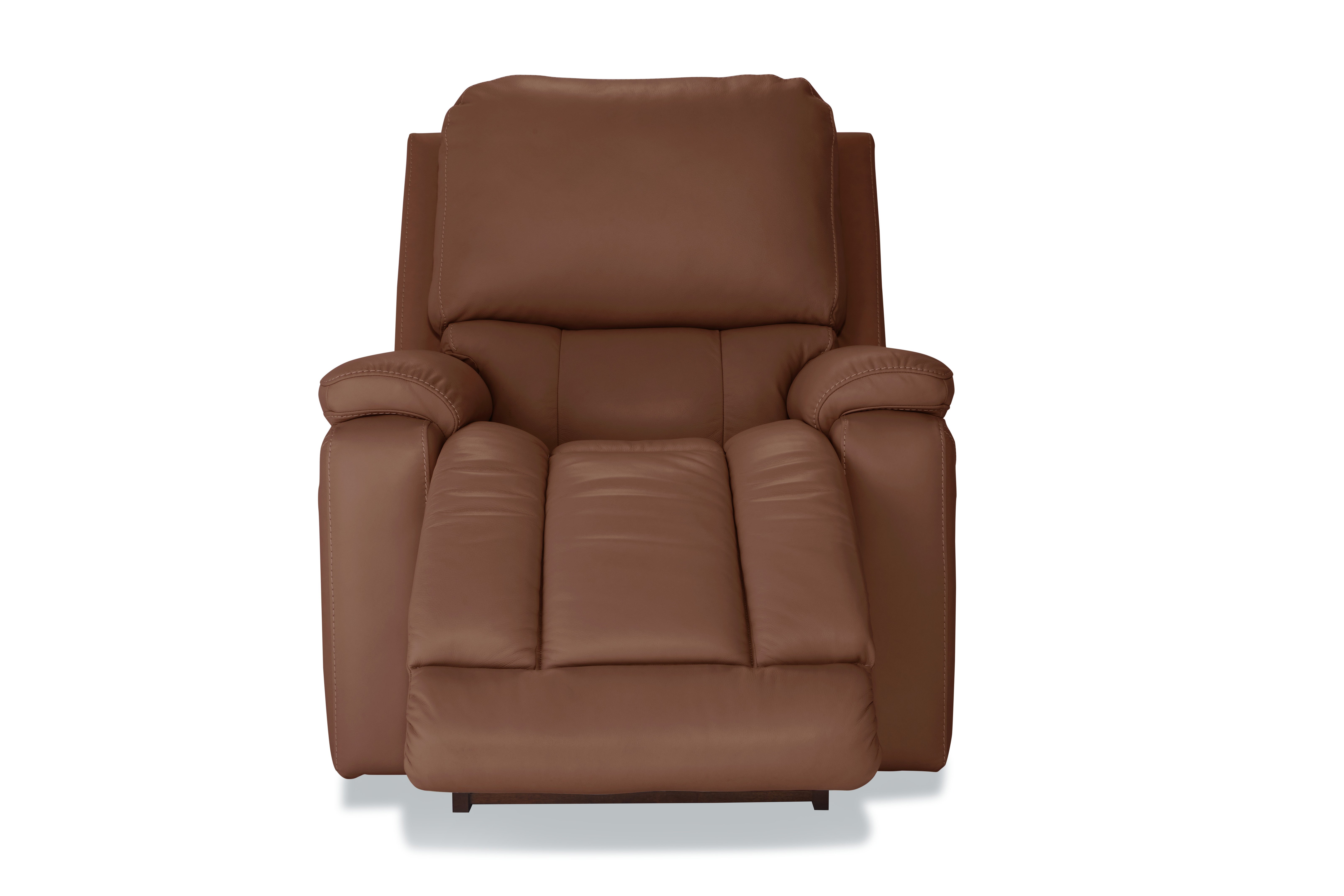 Greyson Leather Power Wall Recliner w Headrest & Lumbar