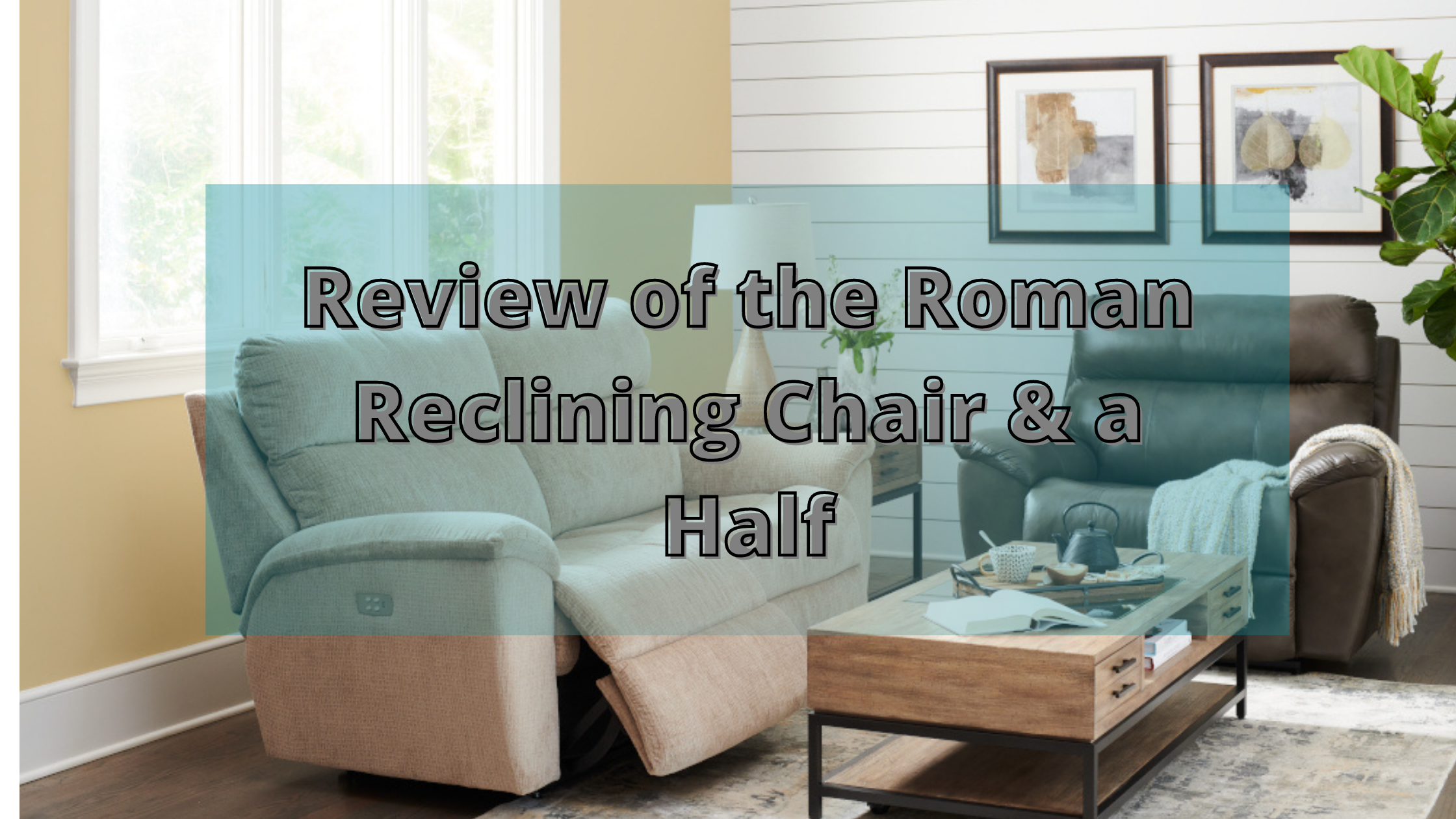 roman reclining chair and a half