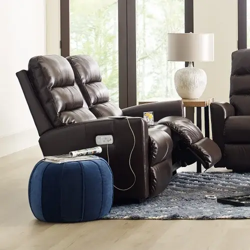 Liam Power Wall Reclining Loveseat w/ Headreset & Console