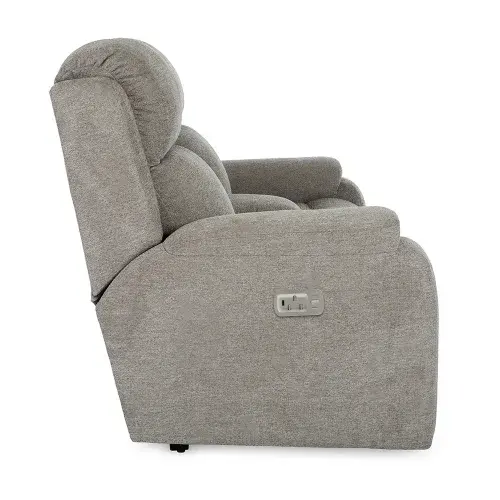 Dorian canapé loveseat inclinable avec appuie-tête et console