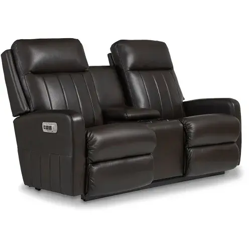 Finley Fauteuil Loveseat inclinable avec repose-tête, support lombaire et console