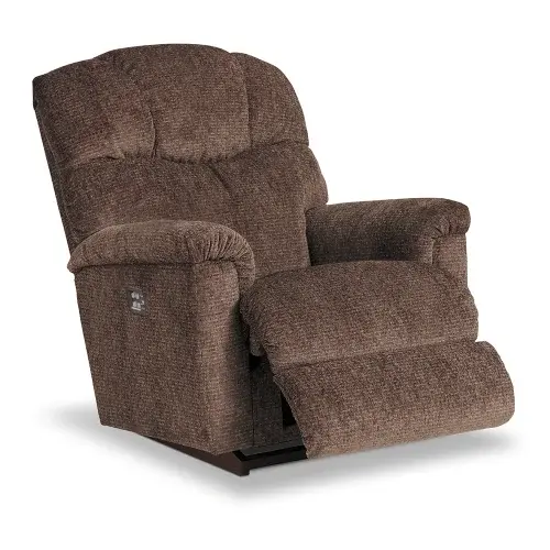 Lancer Power Rocking Recliner w Headrest & Lumbar