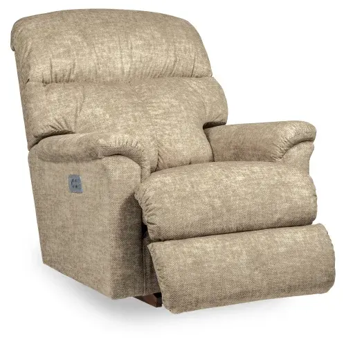 Reed Power Rocking Recliner w Headrest & Lumbar