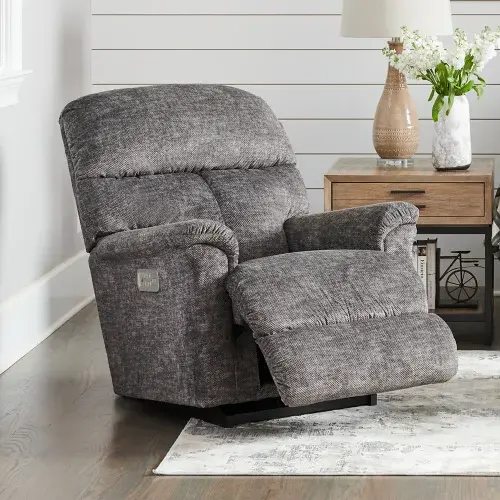 Reed Power Rocking Recliner w Headrest & Lumbar