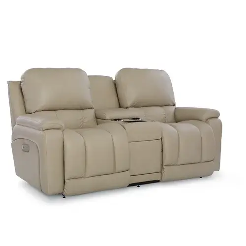 Greyson Power Reclining Loveseat w/ Headrest Lumbar & Console