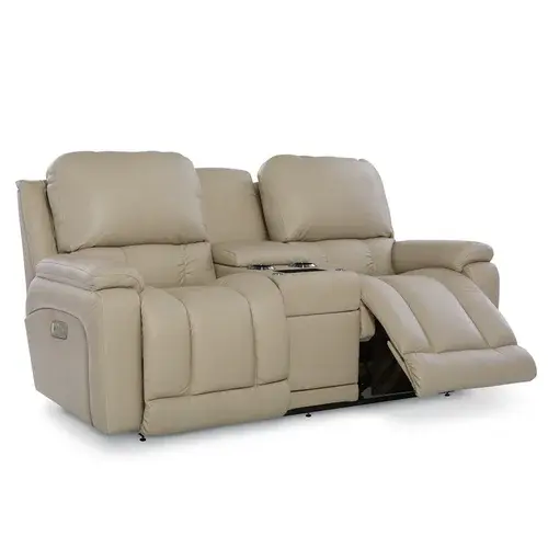 Greyson Power Reclining Loveseat w/ Headrest Lumbar & Console