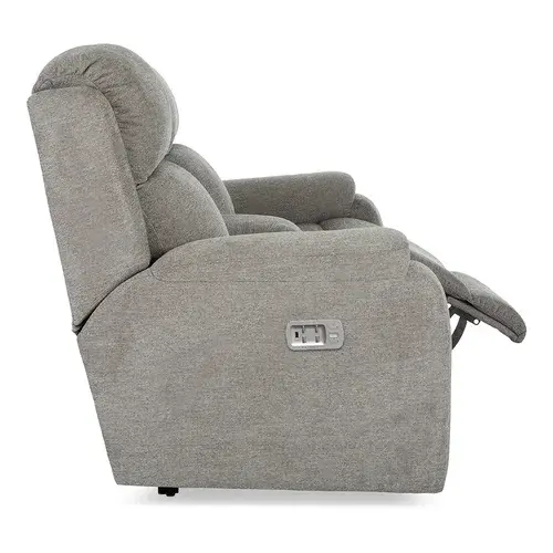 Dorian Power Reclining Loveseat w/ Headrest Lumbar & Console