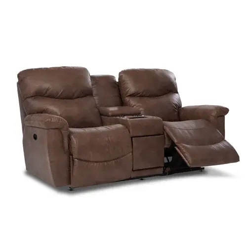 James Reclining Loveseat w/ Console