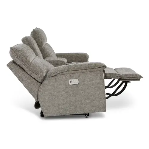 Canapé d'angle Power Reclining Jay avec appuie-tête, support lombaire et console