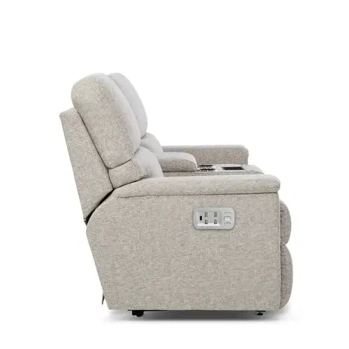 Ava Power Reclining Loveseat w/ Headrest Lumbar & Console