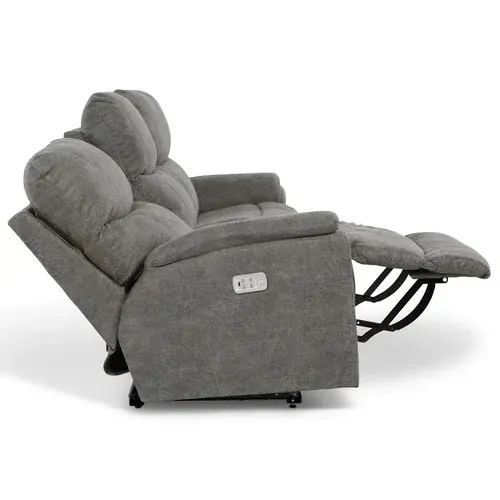 Trouper Power Reclining Sofa w/ Headrest and Lumbar